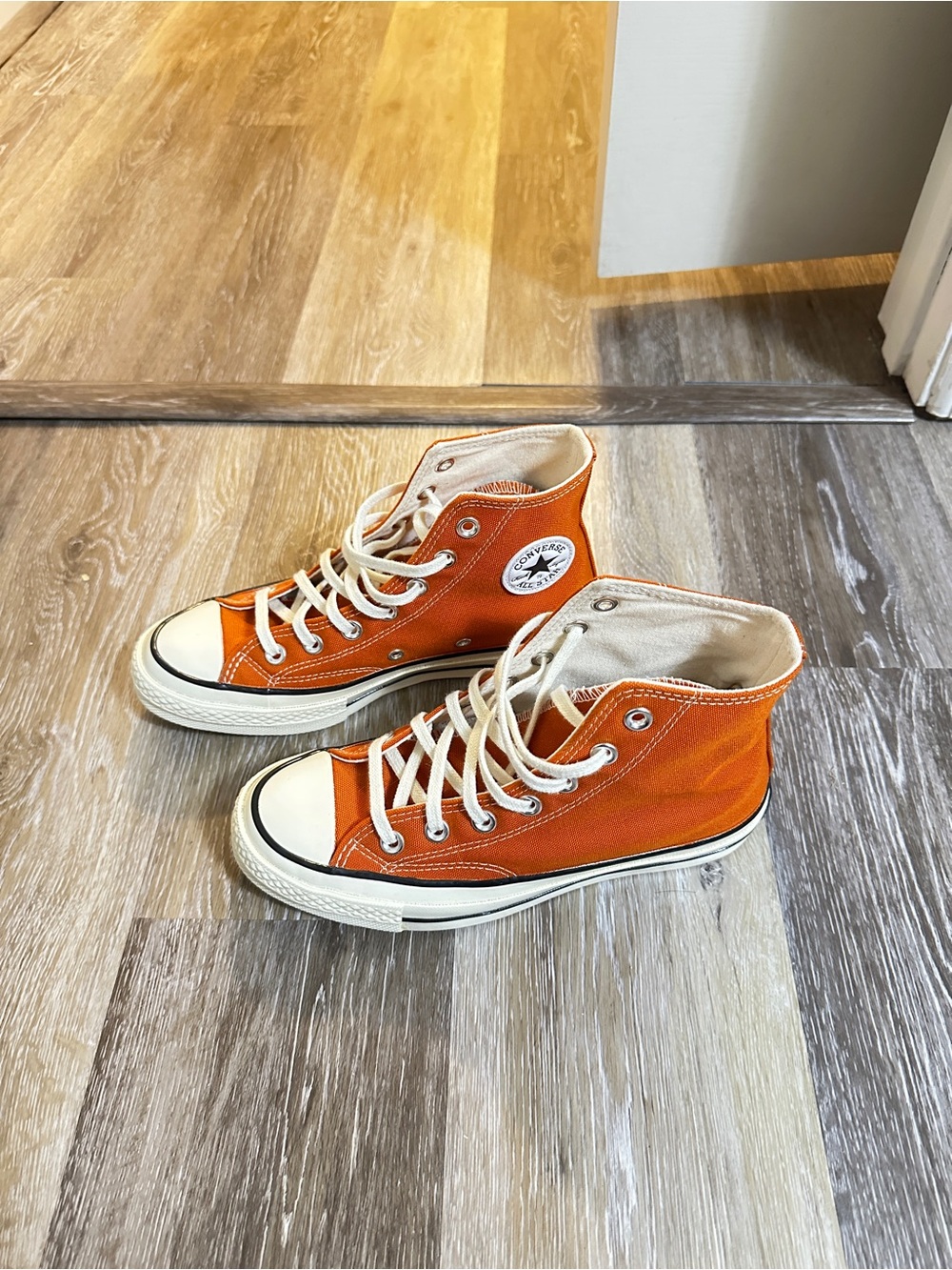 Converse Orange High Top Unisex Sneakers
